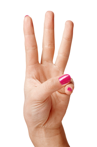 This png image - Hand Showing Three Fingers PNG Clipart Image, is available for free download