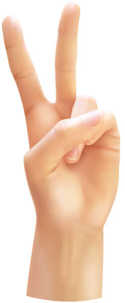 This png image - Victory Hand Gesture PNG Clip Art Image, is available for free download