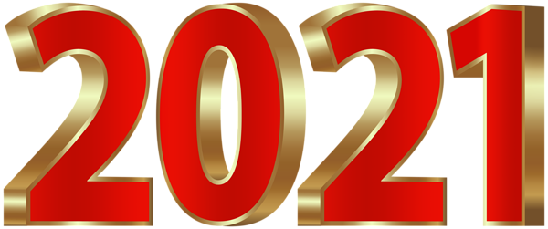 2021 Gold and Red PNG Clipart Image | Gallery Yopriceville ...