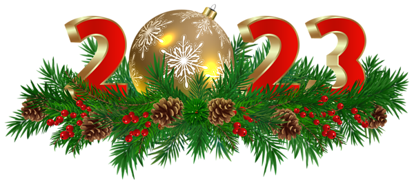 This png image - 2023 Christmas Decoration PNG Clip Art Image, is available for free download