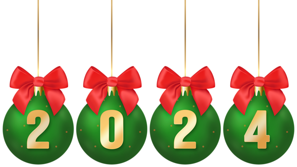 This png image - 2024 Christmas Green Balls Transparent PNG Clipart, is available for free download