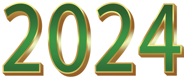 This png image - 2024 Gold Green PNG Clipart, is available for free download