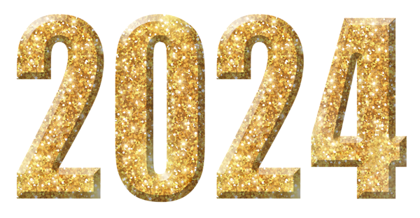 This png image - 2024 Gold Large PNG Image, is available for free download
