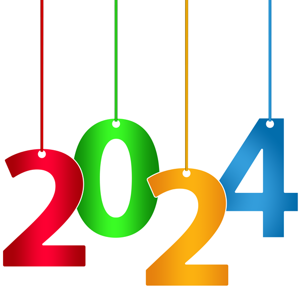 This png image - 2024 Hanging Transparent Clipart PNG Image, is available for free download