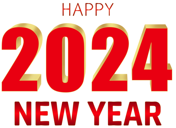 This png image - 2024 Happy New Year PNG Clipart, is available for free download