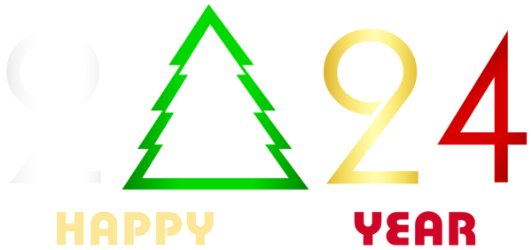 This png image - 2024 Happy New Year PNG Transparent Clipart, is available for free download