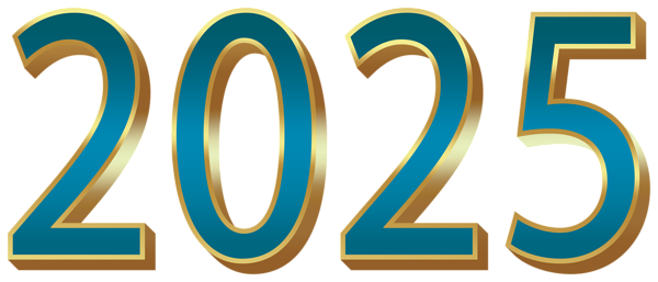 This png image - 2025 Gold Blue PNG Clipart, is available for free download