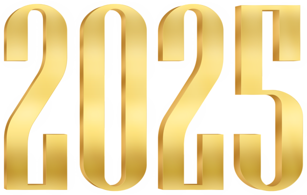 This png image - 2025 Gold PNG Clipart, is available for free download