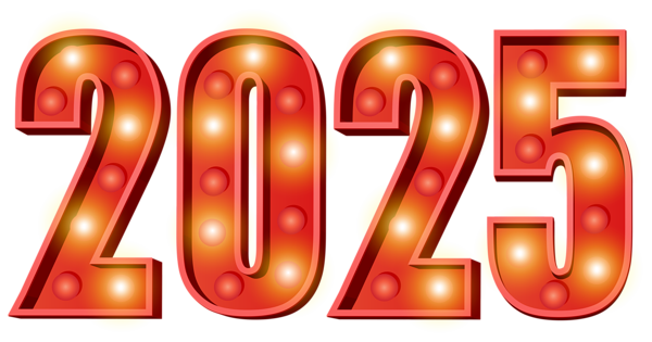 This png image - 2025 Neon Style PNG Clipart, is available for free download