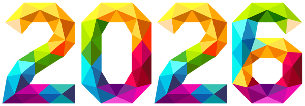 This png image - 2026 Abstract Colorful Transparent PNG Clipart, is available for free download