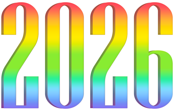 This png image - 2026 Colorful PNG Clipart, is available for free download