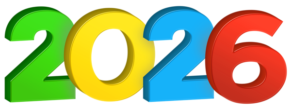 This png image - 2026 Colorful Transparent Clipart, is available for free download