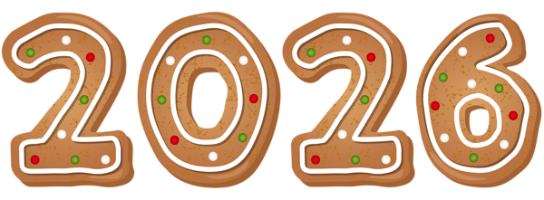 This png image - 2026 Gingerbread Cookie Transparent Clipart, is available for free download