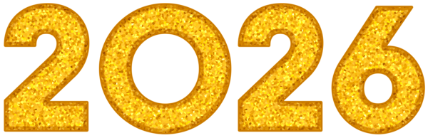This png image - 2026 Gold New Year PNG Clipart, is available for free download