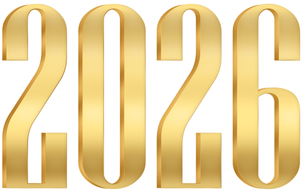 This png image - 2026 Golden PNG Clipart, is available for free download