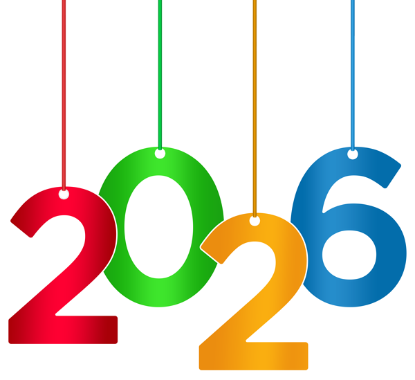 This png image - 2026 Hanging Transparent Clipart PNG Image, is available for free download