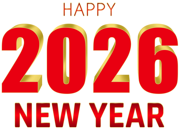 This png image - 2026 Happy New Year PNG Clipart, is available for free download