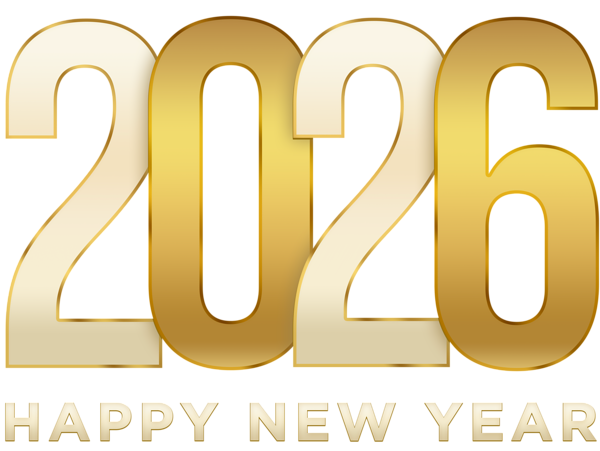 This png image - 2026 New Year PNG Clip Art Image, is available for free download