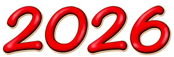 This png image - 2026 Red Clipart Image, is available for free download