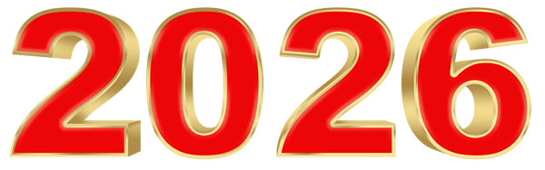 This png image - 2026 Red PNG Clipart, is available for free download