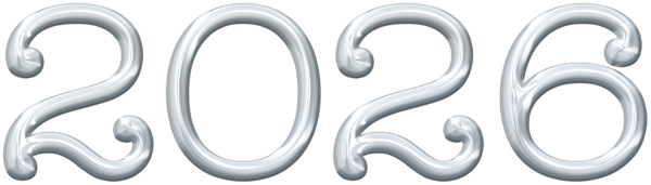 This png image - 2026 Silver Elegant Transparent Clipart, is available for free download
