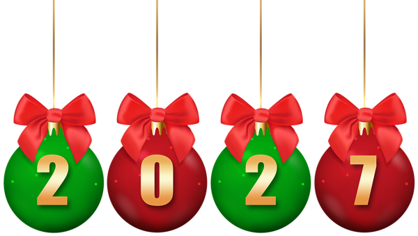 This png image - 2027 Christmas Red Green Balls Transparent PNG Clipart, is available for free download