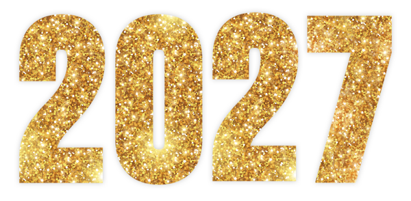 This png image - 2027 Gold Large PNG Image, is available for free download