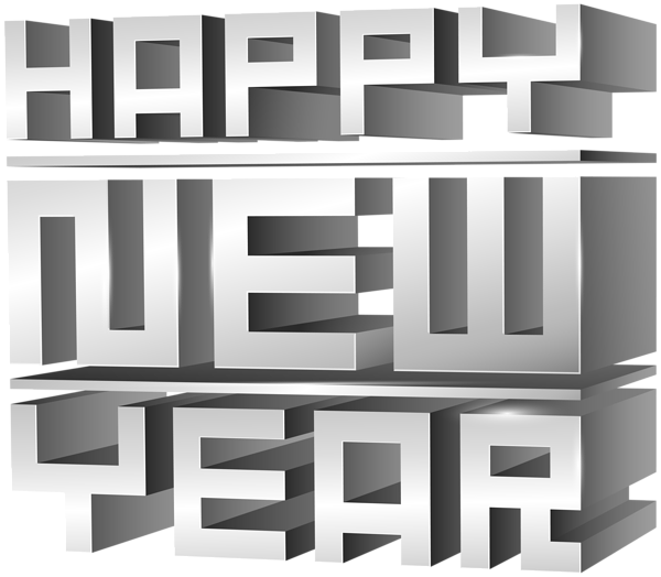 This png image - 3D Happy New Year PNG Clip Art Image, is available for free download