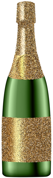 This png image - Glitter Champagne Bottle PNG Clip Art Image, is available for free download
