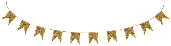 This png image - Gold Streamer Clip Art Image, is available for free download