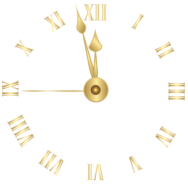 This png image - Golden Clock-face PNG Clipart, is available for free download