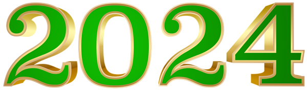 This png image - Green 2024 PNG Clipart, is available for free download