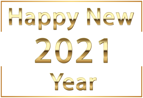 This png image - Happy New Year 2021 Gold PNG Clipart, is available for free download