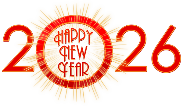 This png image - Happy New Year 2026 PNG Clipart Image, is available for free download