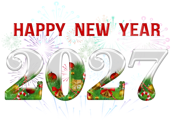 This png image - Happy New Year 2027 PNG Clipart, is available for free download