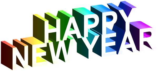 This png image - Happy New Year 3D Text PNG Clipart, is available for free download