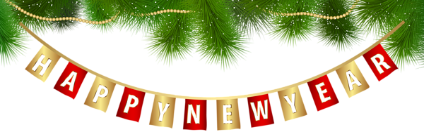 This png image - Happy New Year Deco Clip Art Image, is available for free download