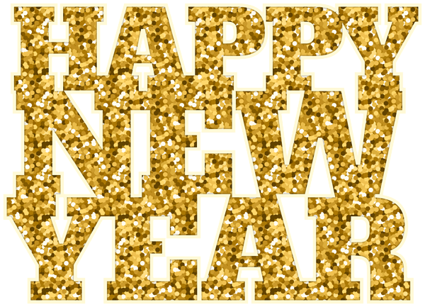 This png image - Happy New Year Gold Clip Art Image, is available for free download