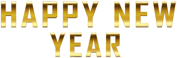 Happy New Year Gold PNG Clipart | Gallery Yopriceville - High-Quality ...