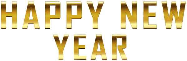 This png image - Happy New Year Gold PNG Clipart, is available for free download