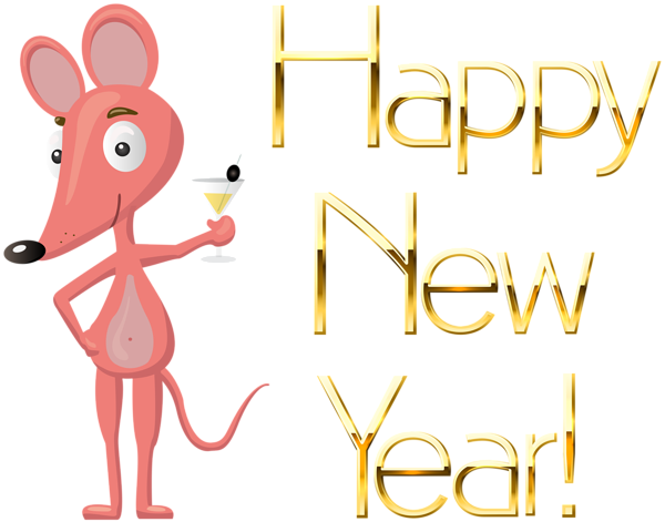 This png image - Happy New Year Mouse PNG Clipart, is available for free download