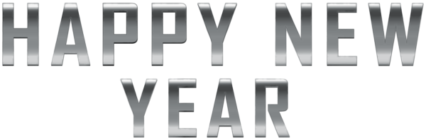 This png image - Happy New Year Silver PNG Clipart, is available for free download