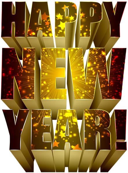 This png image - Happy New Year Text PNG Clip Art Image, is available for free download