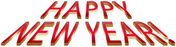 This png image - Happy New Year Transparent Text Clipart, is available for free download
