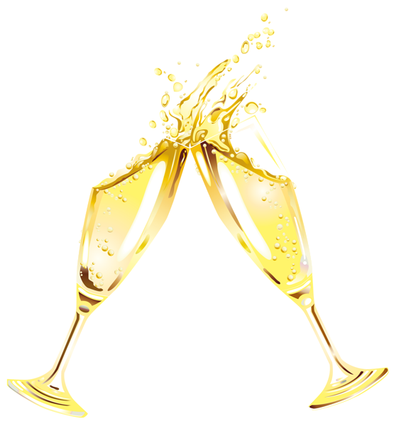 This png image - New Year Champagne Flutes Clipart, is available for free download