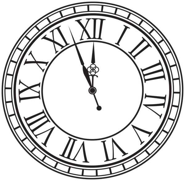 This png image - New Year Clock PNG Clipart, is available for free download