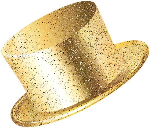 This png image - New Year Party Hat Gold PNG Clip Art Image, is available for free download