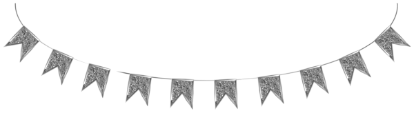 This png image - Silver Streamer Clip Art Image, is available for free download
