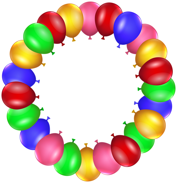 This png image - Balloon Border Frame PNG Clip Art, is available for free download