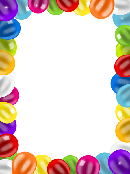 This png image - Balloons Border Frame PNG Clip Art Image, is available for free download